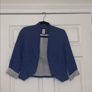 Cropped Blue Blazer - Aqua Brand